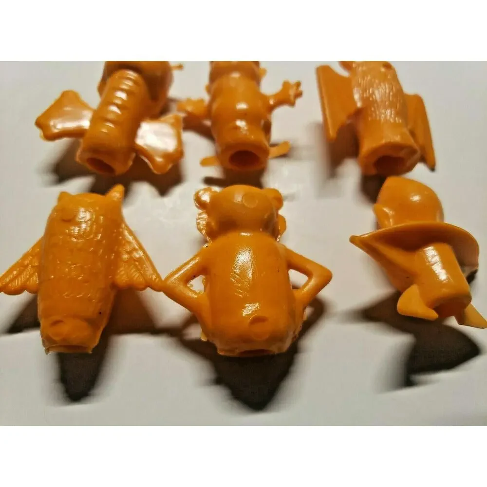 Vintage Boo Berry Count Chocula Frankenberry Pencil Toppers General Mills Orange